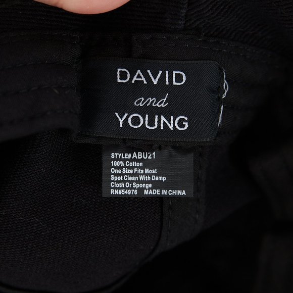 David and Young Raw Brim Bucket Hat - Picture 3 of 3